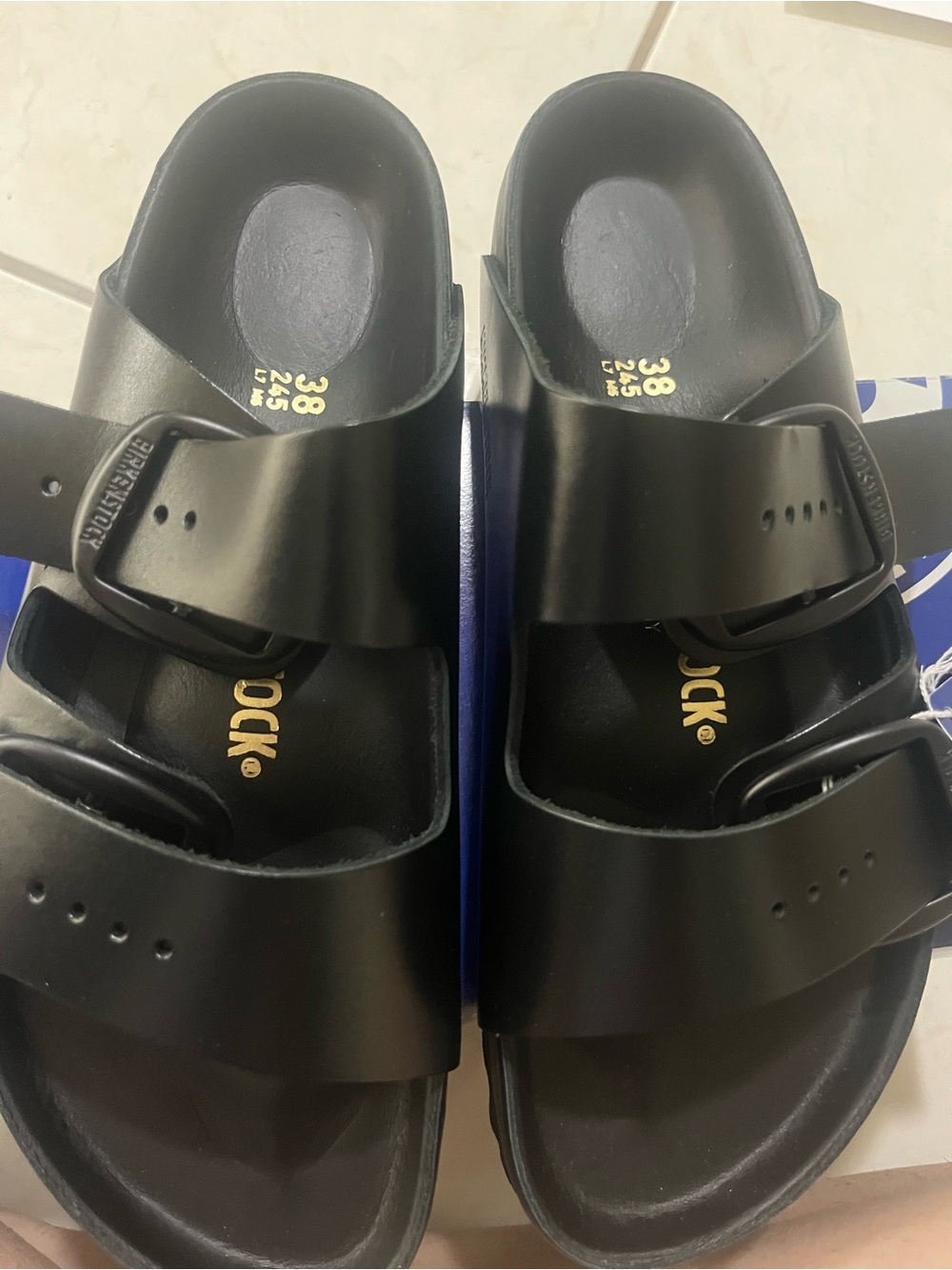 Birkenstock Arizona  Black Sandals 38